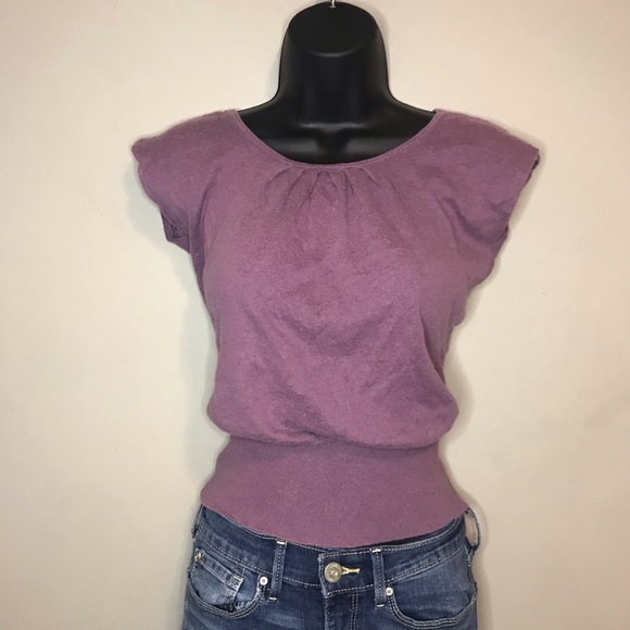 Banana Republic Tops - Banana Republic Comfy Short Sleeve Purple Top